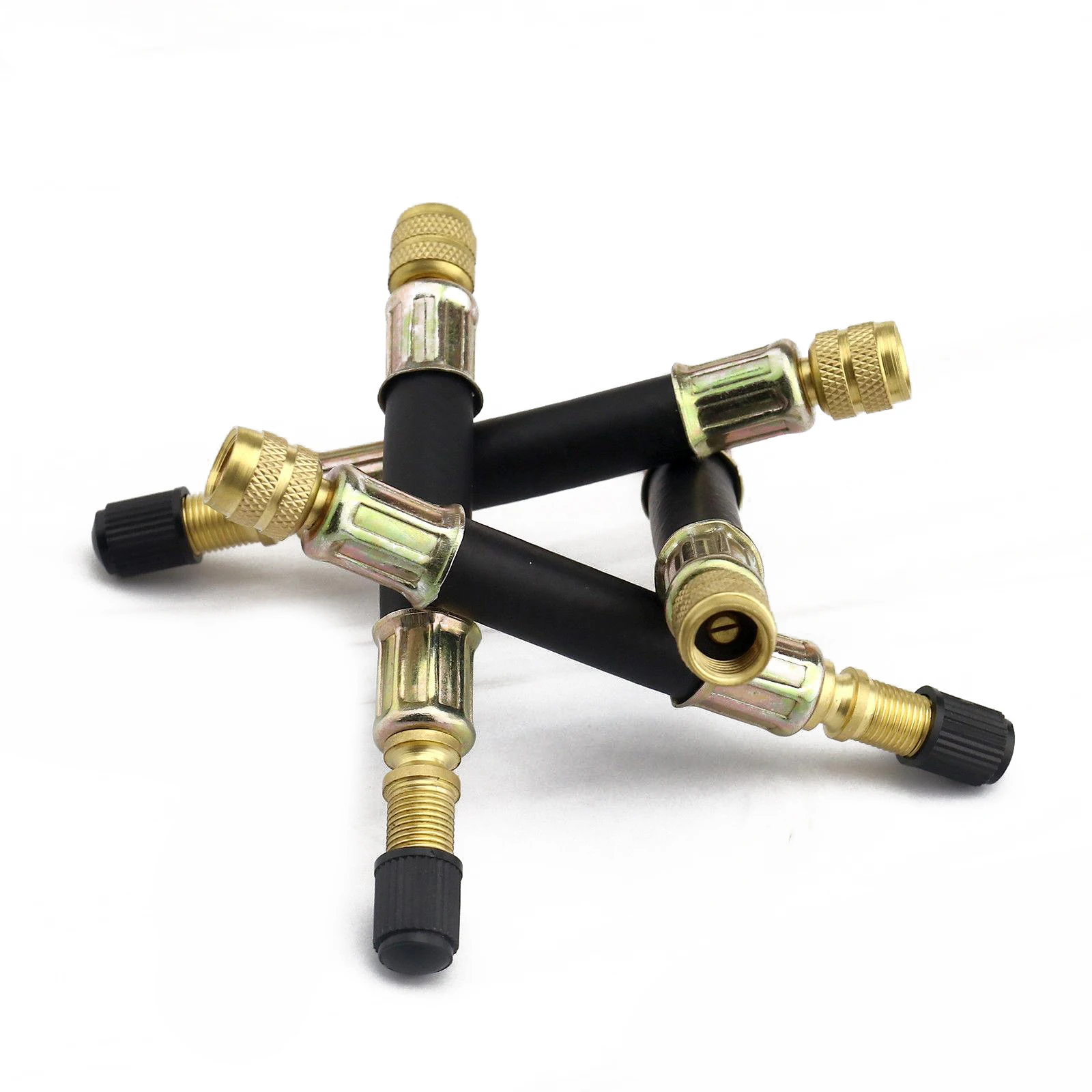 

Stem Tyre Valve Rubber+Metal Black+Gold Professional Universal Practical