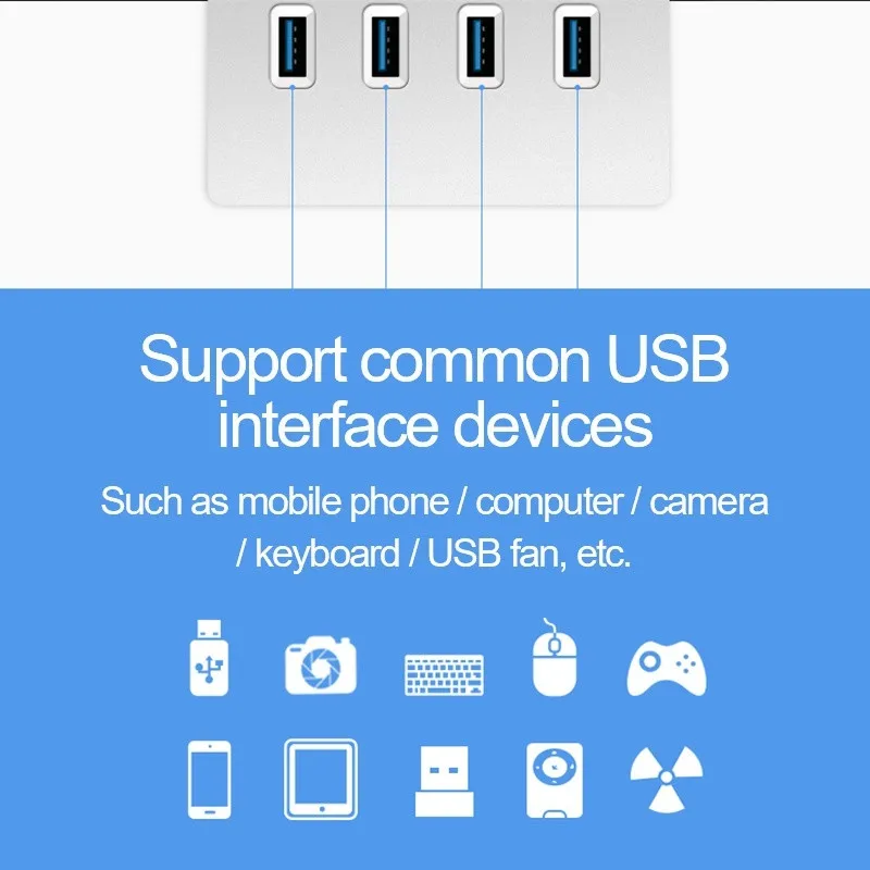 Универсальный переходник адаптер Enchufe несколько USB 3 0 4 Порты и разъёмы Multi HUB