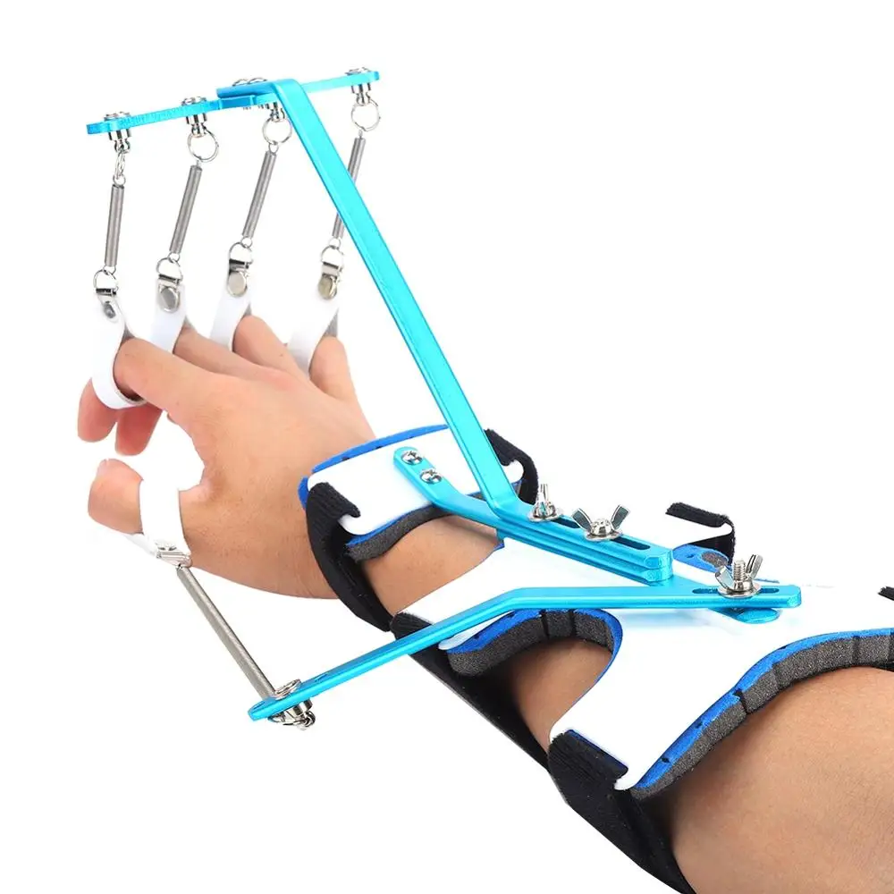 

Adjustable Finger Splint Protector Medical Wrist Orthotics Rehabilitation Trainer Tendons Exercise for Stroke Hemiplegia