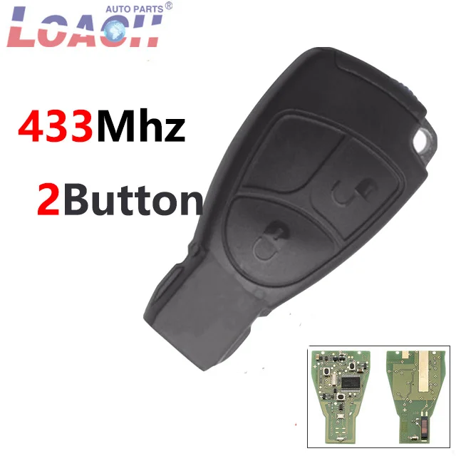 2 Buttons 433Mhz Smart Remote Car key FobFor Mercedes Benz B C E ML S CLK CL Remote Control With Bland New Product
