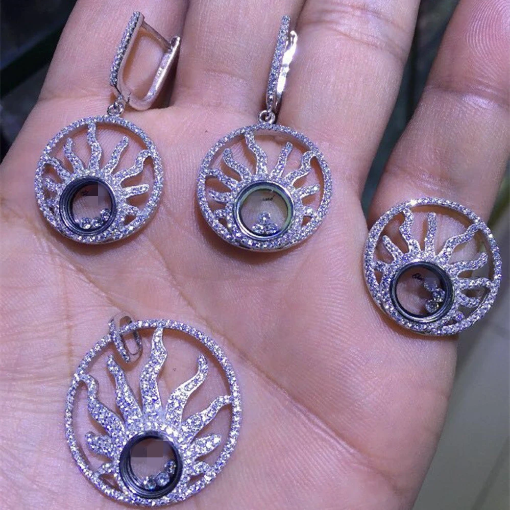 

cp15 Luxury Designer Fashion 925 Sterling Silver shinning European style Jewelry leaves shaped daa