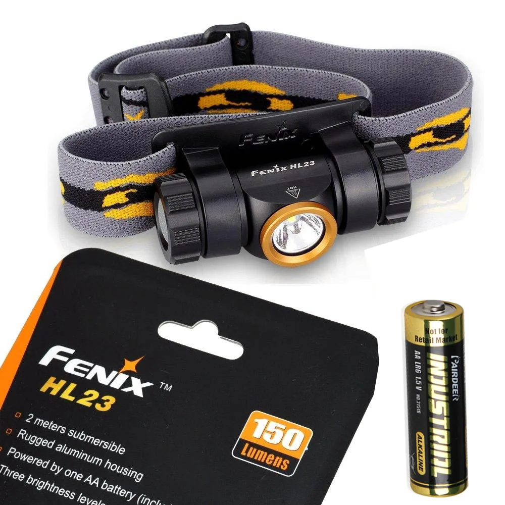 

Fenix HL23 150 Lumen light weight CREE XP-G2 R5 LED Headlamp with 1 x AA battery