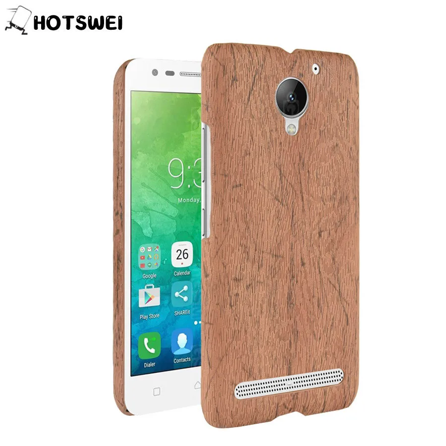 Чехол HOTSWEI для Lenovo Vibe C2 / Power 5 0 дюйма тонкий жесткий защитный чехол из дерева K10A40 |