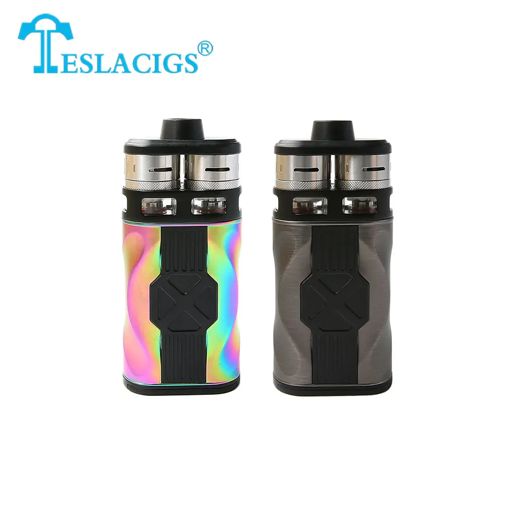 

Original Tesla CP Couples TC Kit Withtwo CP Couples RDTAs & 110W/ 220W Max Output Dual Post Design Top Refilling E-cig Vape Kit