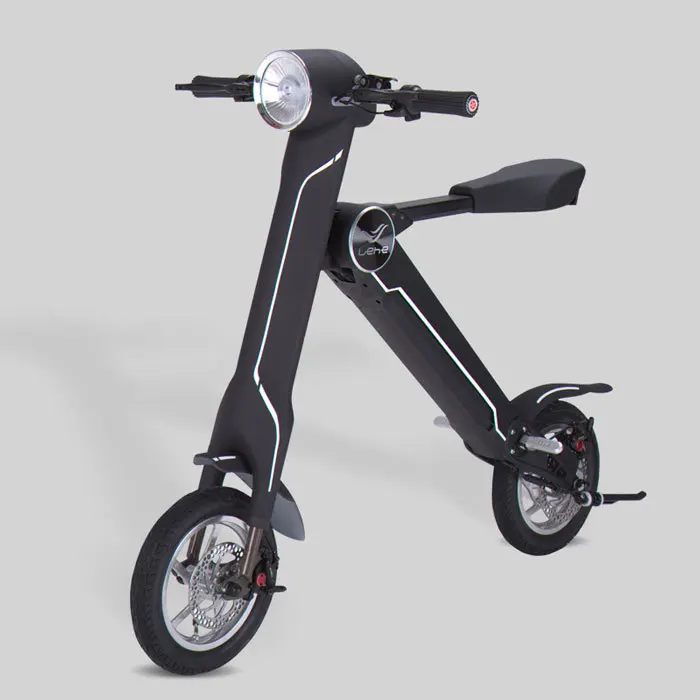 Умный электровелосипед, мини электрический скутер, электрический складной велосипед вместо прогулок, складной мотоцикл - Цвет: BLACK
