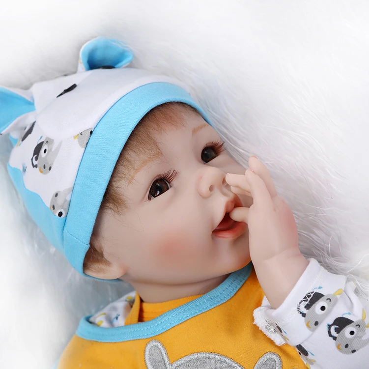 

Newborn Simulation Babydoll Silicone Vinyl Doll Educational Enlightenment Baby toys Girls Present