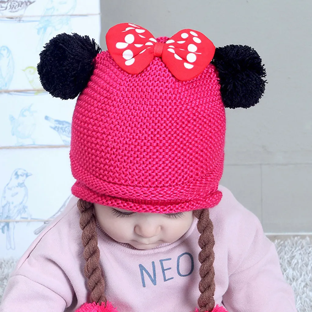 

Baby Toddler Newborn Keep warm Hat New Cute Baby Kids Boys Girls Unisex Knitted Crochet Beanie Winter Warm Cap Baby Girls Child