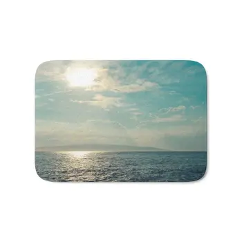 

Beach Iridescence Bath Mat Carpets Living Room Dust Proof Door Mats Home Decor