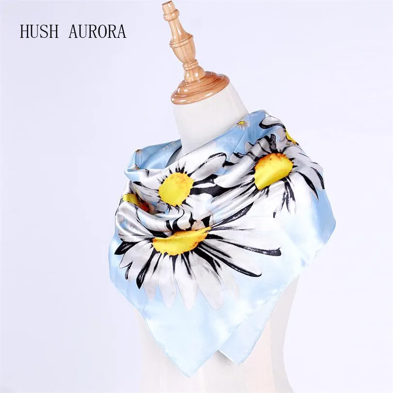 

90*90cm New style Silk Square Scarf Women Fashion Brand High Quality Imitated Silk Fabric Scarves