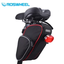 ROSWHEEL Outdoor Cycling Mountain Bike Back Seat Bicycle Rear Bag Bike Saddle Bag Bicycle Accessories Tail Pouch Package