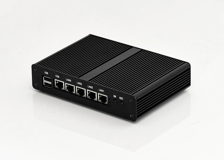 Мини-ПК X86 4 * GbE LAN Intel Celeron J1900 процессор Quad Core Макс 2.41 ГГц 2 * USB VGA 1080 P pfsense Firewall многофункциональный маршрутизатор