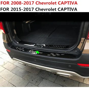 

Car styling FOR 2008-2017 Chevrolet CAPTIVA Stainless Steel Tail inside and outside prevent friction protection plate