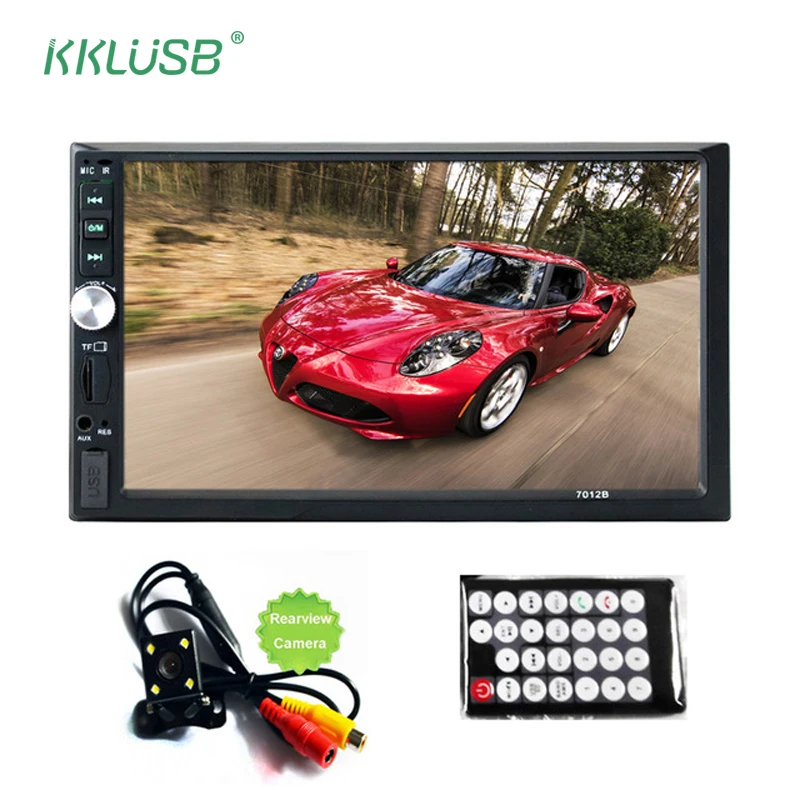 Автомобильный аудио стерео Bluetooth Авто Радио HD 7 дюймов 2 DIN сенсорный экран