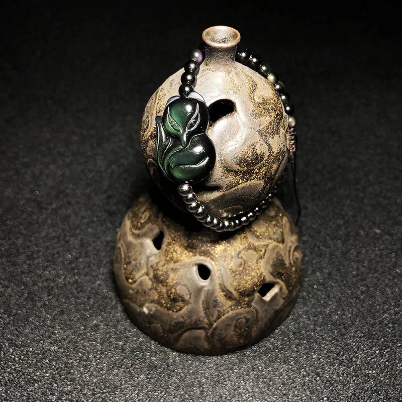 Jewelry Fox Bracelet Mens Beaded Copper Bracelets Natural Stone Rainbow Fox Crystal Bracelet Can Be Adjustable For Women 2019