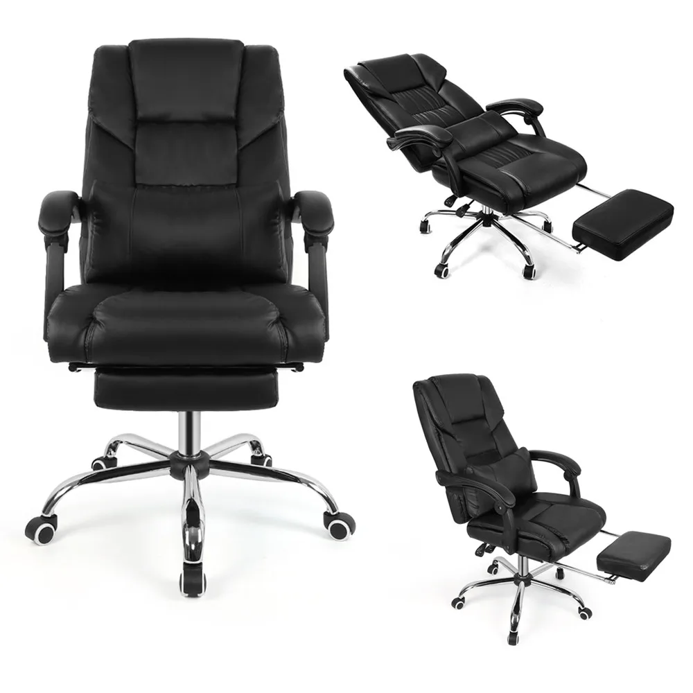 

Luxury Executive Boss Office Chair Ergonomic Recliner Swivel Liftable Computer Game Chair with Pillow Footrest Household Chair