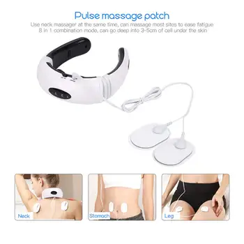 

U-shape Neck Massager Travel Pillow Electric Impulse Neck Shoulder Massage Portable Acupuncture Magnetic Therapy PainRelief