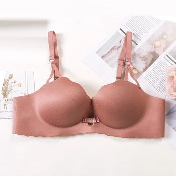 

Woman Push Up Bra Women's Underwear Smooth Bra Seamless Wire Free Bras For Girls