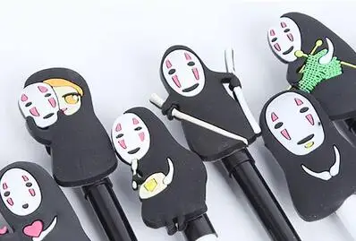 100 шт. студия ghibli No Face Kaonashi Аниме фигурки ручка детские игрушки