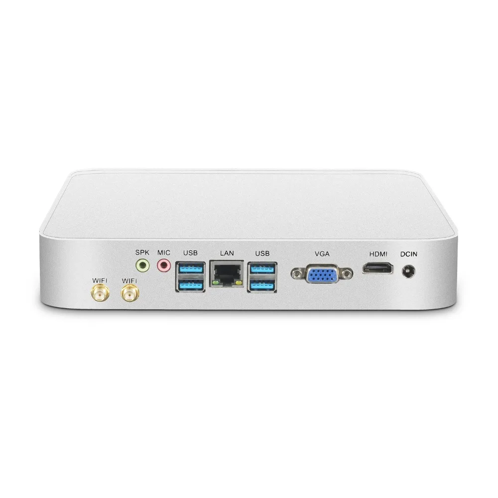 XCY мини ПК Intel Celeron J1900 Quad-Core Windows 10 неттоп HDMI VGA 6xusb Wi-Fi Gigabit Ethernet офисный Настольный микрокопьютер