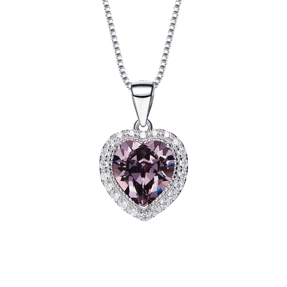 love heart november birthstone pendant necklace crystals from SWAROVSKI