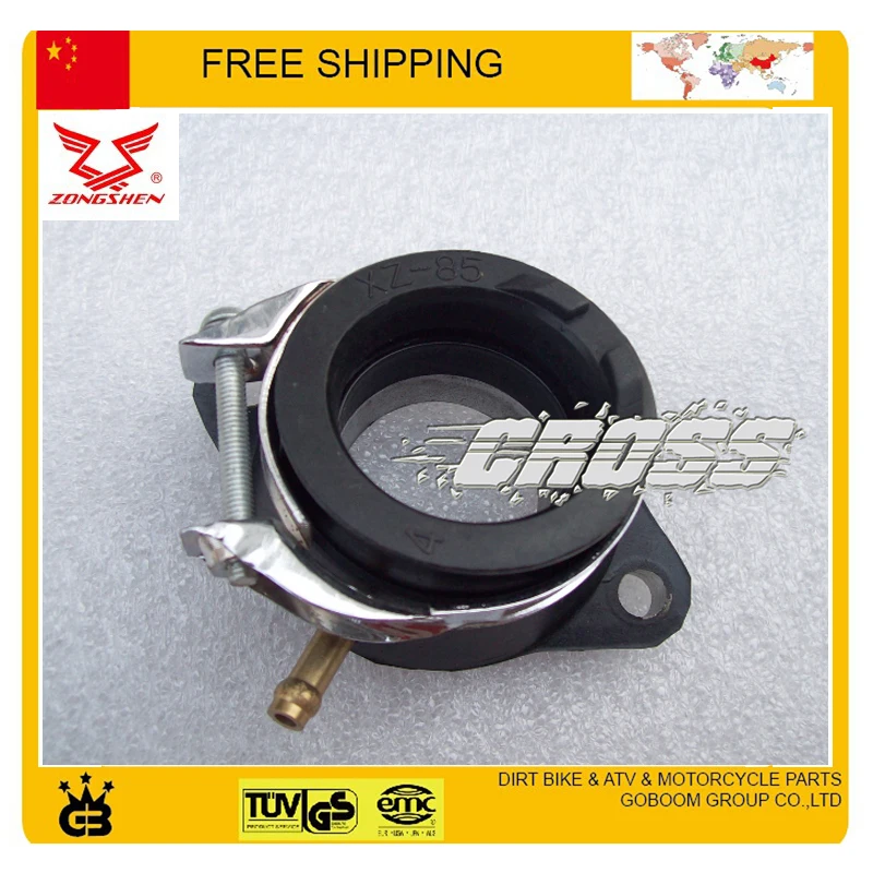 dirt bike spare parts Intake pipe Manifold connecting inlet Pipe ZS200GY 2 200cc motorcycle zongshen engine