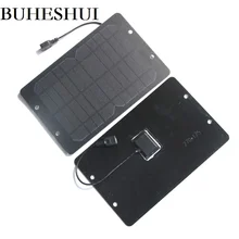 BUHESHUI 6W 6V 1000MA Solar Panel Charger Monocrystalline PET Solar Panel Battery Bicycle Sharing Solar Charger Free Shipping