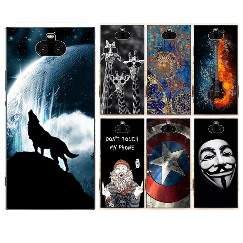 

Cartoon Case for Sony Xperia 10 Plus Cover Anti Skid Matte Capa for Sony Xperia 10 for Xperia10 Plus
