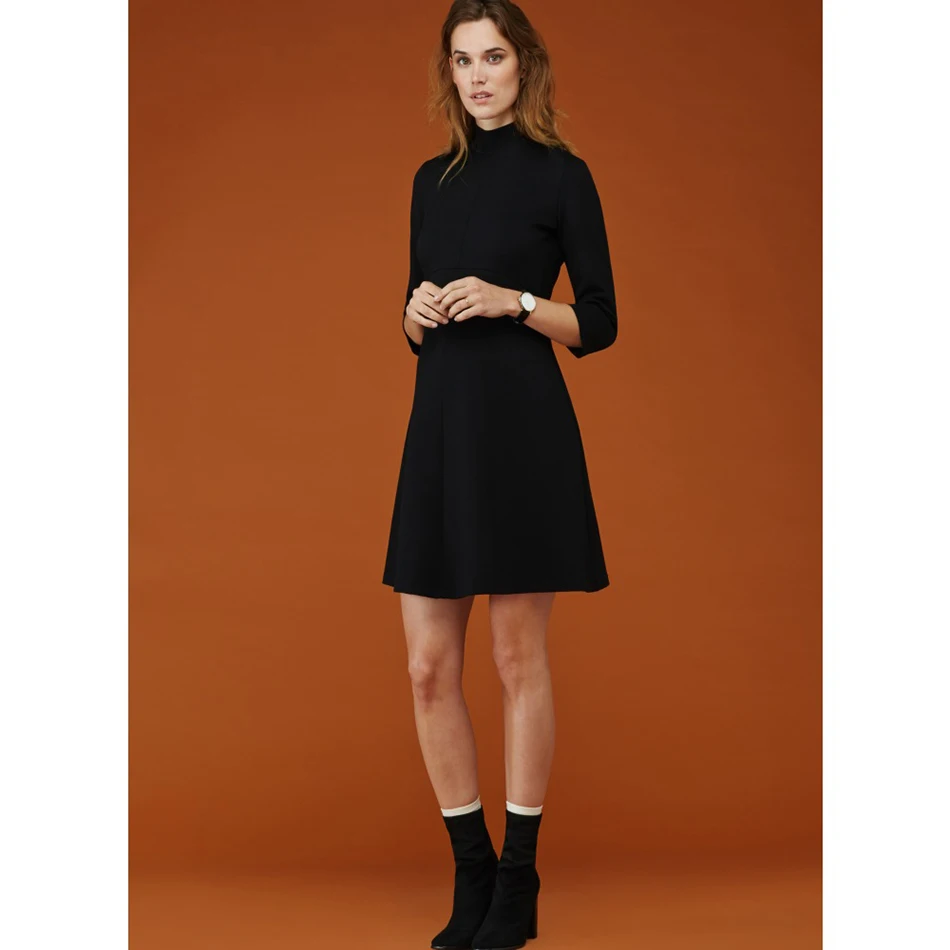 turtleneck maternity gown