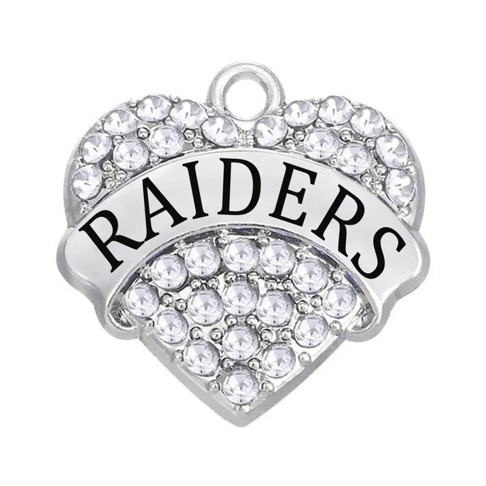 

Metal Crafts Heart Message Names Raiders Charms Pendants Fit Bangles Bracelets Necklaces Earring Making DIY Fashion Custom