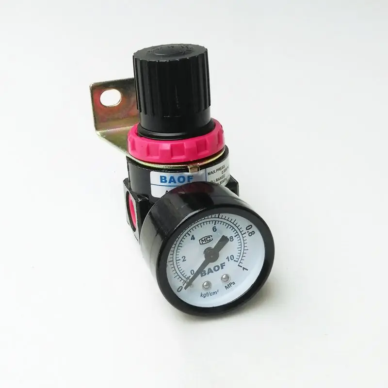 

Air Control Compressor Pressure Gauge Relief Regulating Regulator Valve AR2000 1/4'' Port Thread