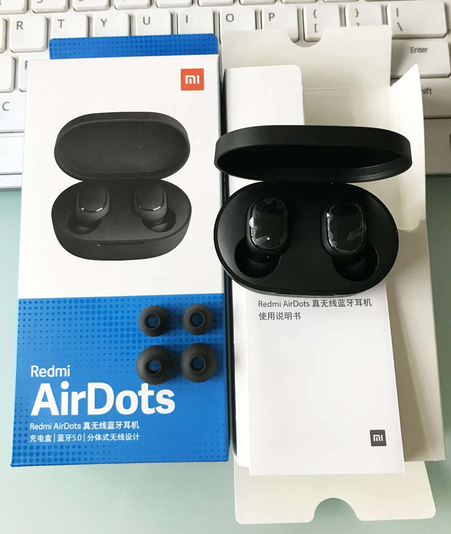 Xiaomi mi Red mi AirDots TWS Bluetooth наушники настоящая Беспроводная bluetooth 5,0 гарнитура DSP активное шумоподавление Голосовое управление