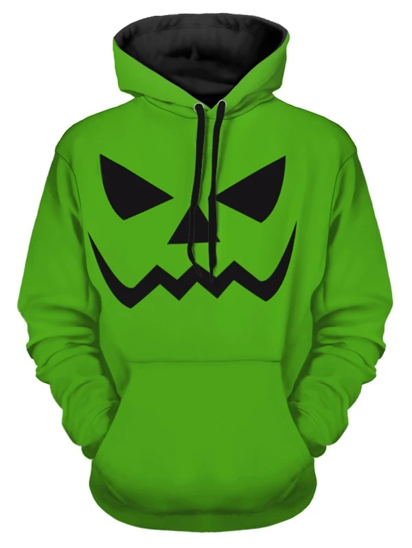 Halloween Scary Smile Print Hoodiein Hoodies & Sweatshirts from Women