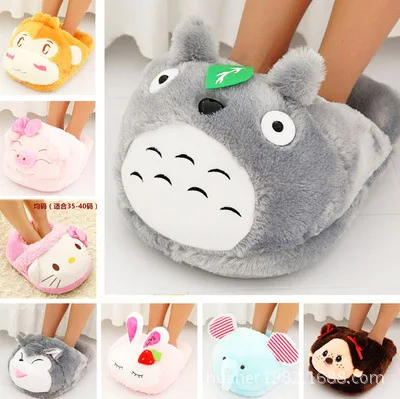 

Cute cartoon Winter Totoro panda Monkey pig dog elephant feet warm feet cover warmer pillow plush toys