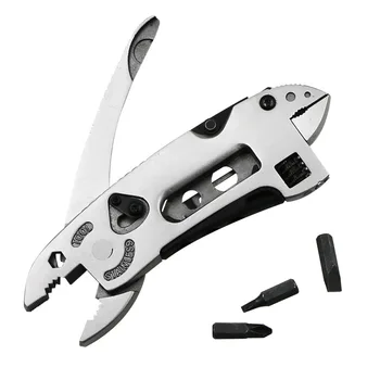 

Combination Pliers Tool with Knife Clamp Outdoor Camping Pliers Multi-purpose Tool Forceps Wrench Tool Combination No Logo