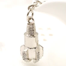 Chaveiro! moda criativa pda broca chaveiros, novidade casual metal trinket liga chaveiro charme carro chave titular lembrança presente