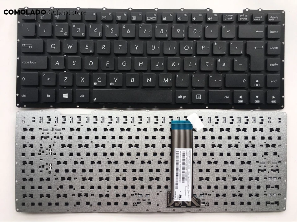 

PO Portguese Keyboard For ASUS D451 D451V X450J K450J F450VC F450J A450V X450 X45ZC Black without frame Laptop Keyboard PO layou