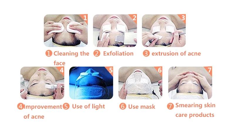Профессиональный Фотон PDT светодиодный светильник маска для лица машина 7 цветов лечение акне отбеливание лица Омоложение кожи светильник терапия