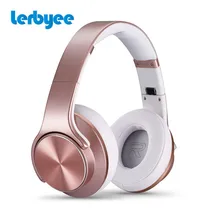 LERBYEE Fashion Sport Headphone Bluetooth Wireless Headset Microphone Headset Travel Sport Foldable Headset for iPhone Android