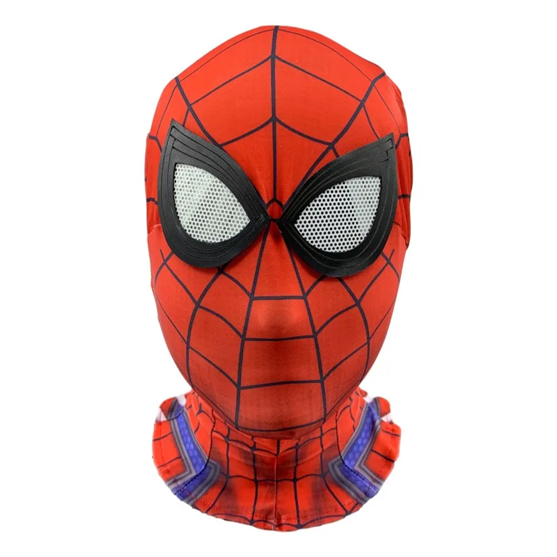 Потрясающая маска Человека-паука 3D цифровая печать красные черные линзы Человека-паука маска принадлежности для Хэллоуина супергерой косплей реквизит - Цвет: PS4 Spiderman mask