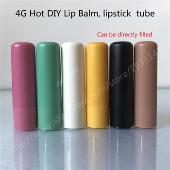 

200 PCS/lot 4 g Selling diy lip balm tube lipstick bottle shell can be directly filling, 4g Colorful Lipstick fashion Tubes