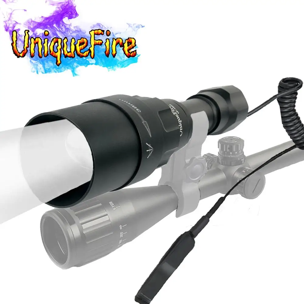 UniqueFire 1605 масштабируемый 38 мм объектив инфракрасный 850nm фонарик 3 режима ночного
