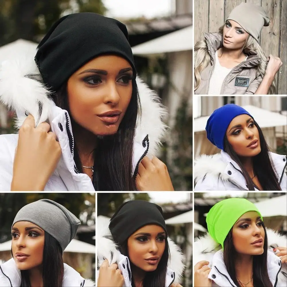 

Wool cap men and women multi-color acrylic couple models head caps Europe and America autumn and winter warm knitted simple hat