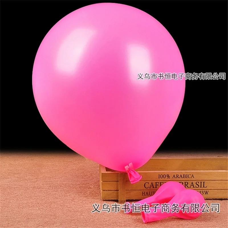 10 шт 12 дюймов толщиной 2,2 г с днем рождения украшения Детские Свадебные украшения латексные воздушные шары принадлежности шары свадебные шары - Цвет: Pink