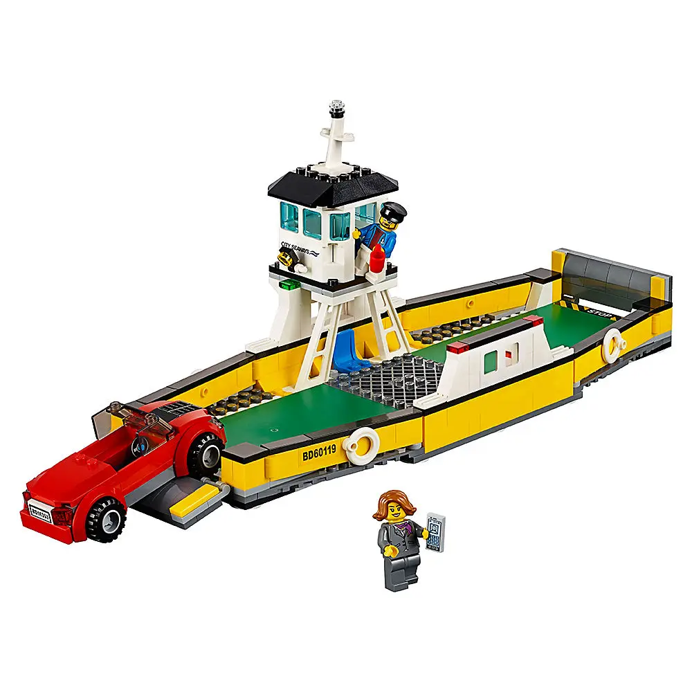 

Ferry Compatible Legoe ity Great Vehicles 60119 Building Blocks Bricks Ship Model toys for Childrens kid gift 337Pcs