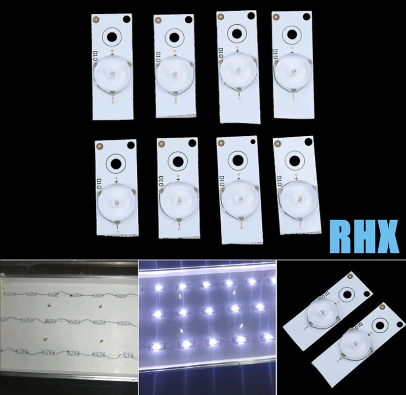 

30Pieces/lot 3V SMD Lamp Beads W/ Optical Lens Fliter for 32-65 Inch LED TV Repair Tool 100%NEW