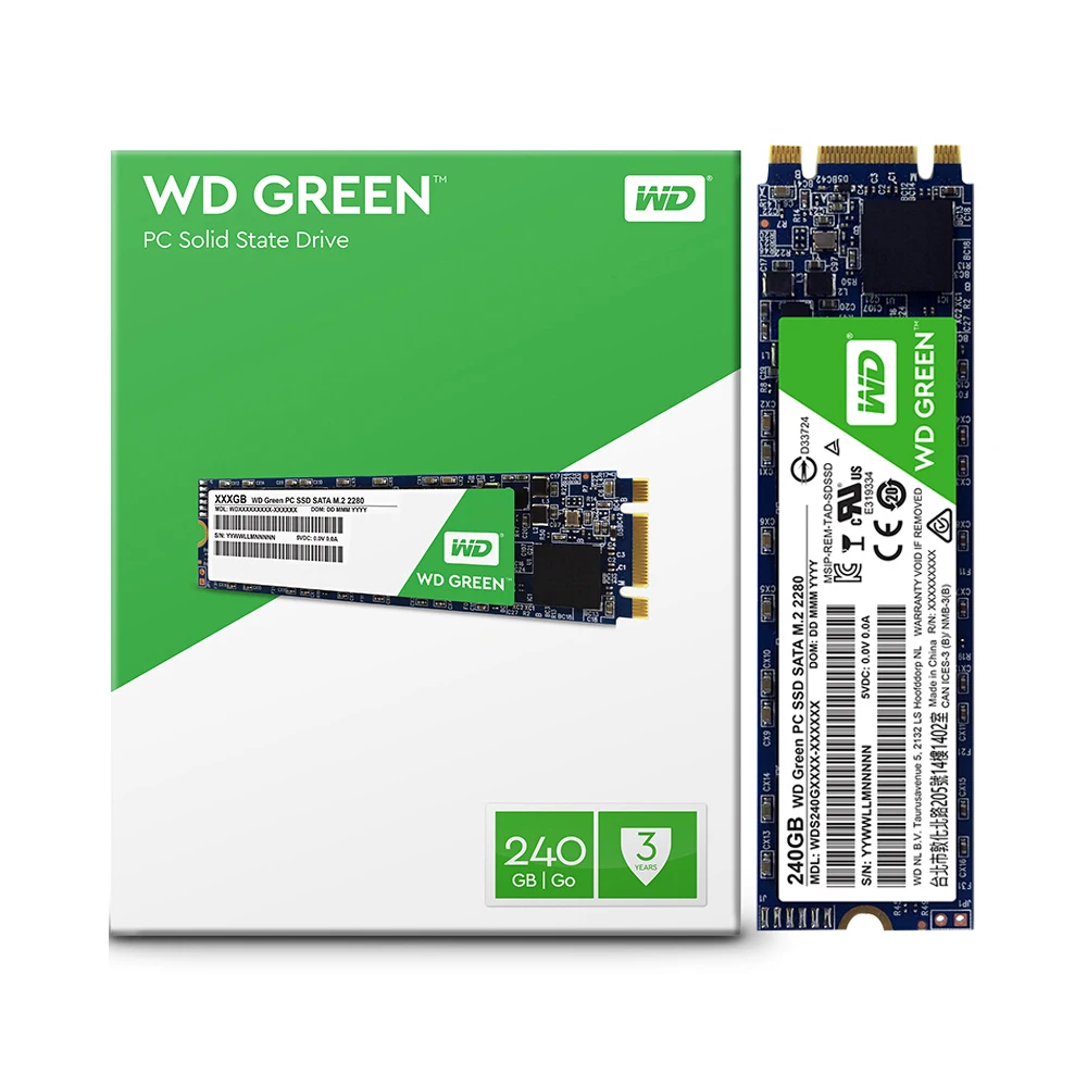 

WD Green SSD 120GB SSD M.2 M2 Hard Drive Hard Disk PC SSD SATA 6GB/s M.2 2280 Internal Solid State Drive for PC Computer