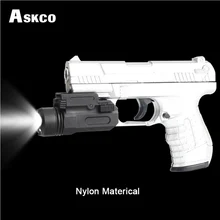 Askco 150 светодио дный люмен белый свет тактический светодиодный фонарик Quick Release Уивер Пикатинни Крепление Нейлон материал для Охота стрельба