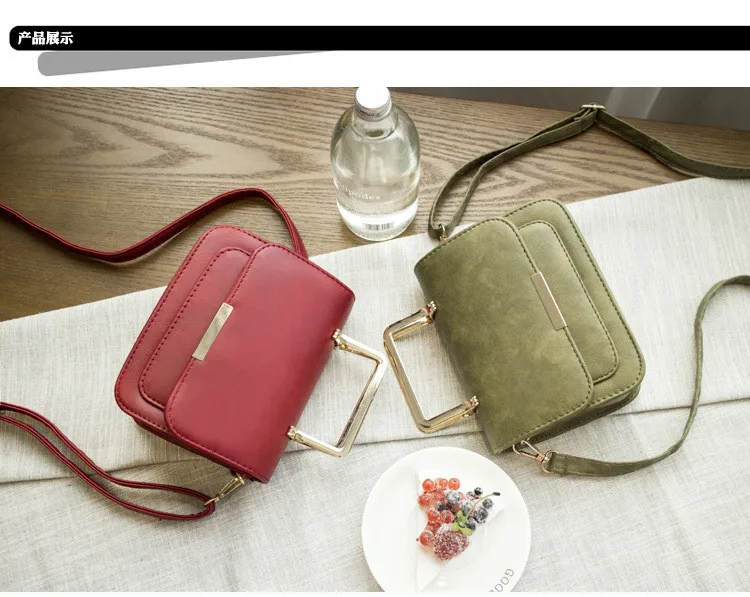 13 2016 Korean Style New Arrival Messenger Pack Shoulder Bags Fashion Personality Chain Mini Handbags Small Square Package
