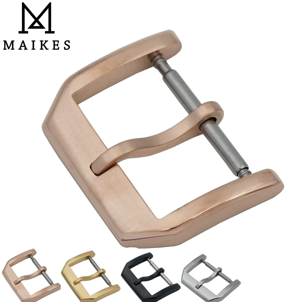 MAIKES Высококачественная застежка для часов из нержавеющей стали 316L ремешок 18 мм 20