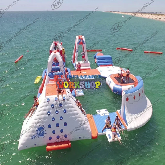 Inflatable amusement Water Park,Beach Island Inflatable Water Park 1